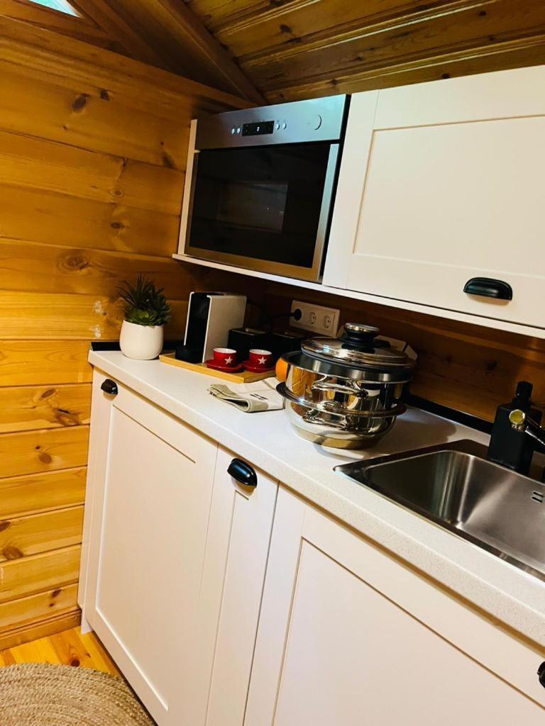 Espléndida cabaña de madera frente al río Ter Camprodon Exterior foto